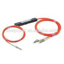 Fibra óptica plc splitter, LC MM plc divisor com mini tipo